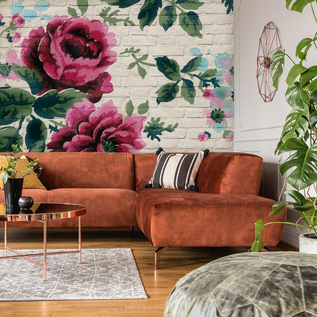 Fototapeta z boho kwiatami