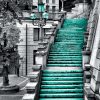 Fototapeta turkusowe schody