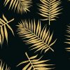 fototapeta kuchenna żółte liście palmy