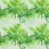 Kameleony i tropikalne liście jako fototapeta