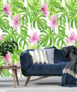 Fototapeta z kwiatami hibiskusa