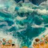 fototapeta kompozycja malarska żywicą morze na piasku