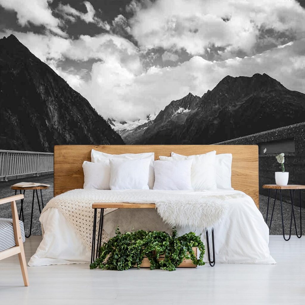 Fototapeta z drogą między górami do biura