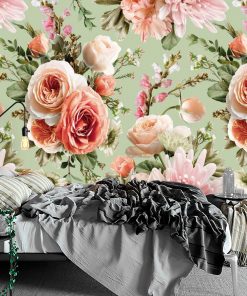 Fototapeta z letnimi kwiatami do sypialni