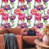 Fototapeta - Fioletowe kwiaty do salonu