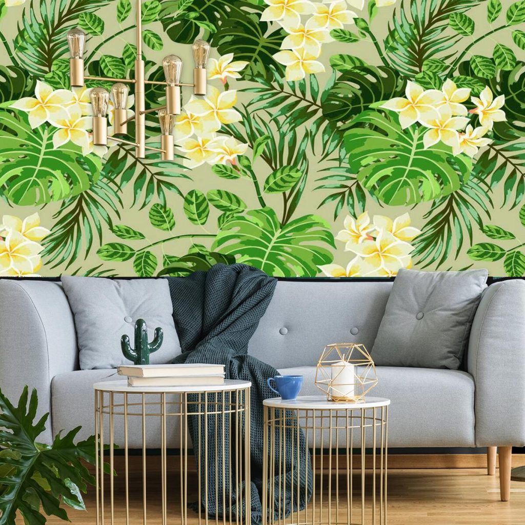 Fototapeta z monsterą do salonu