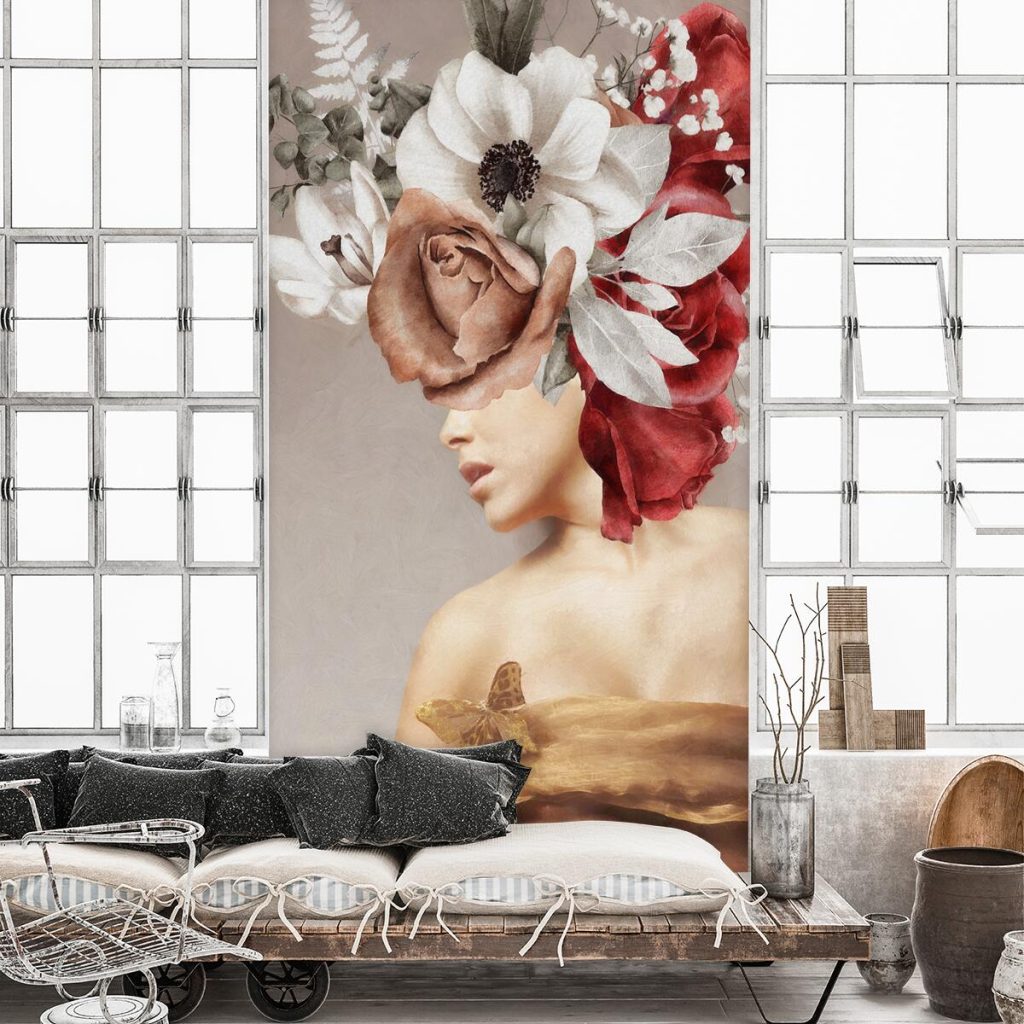 Tapeta z kobietą do pokoju