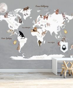 Tapety dla dzieci - mapa świata