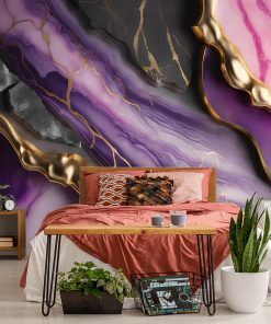 tapeta z fioletową abstrakcją